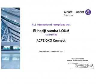 Certification ACFE OXO connect
